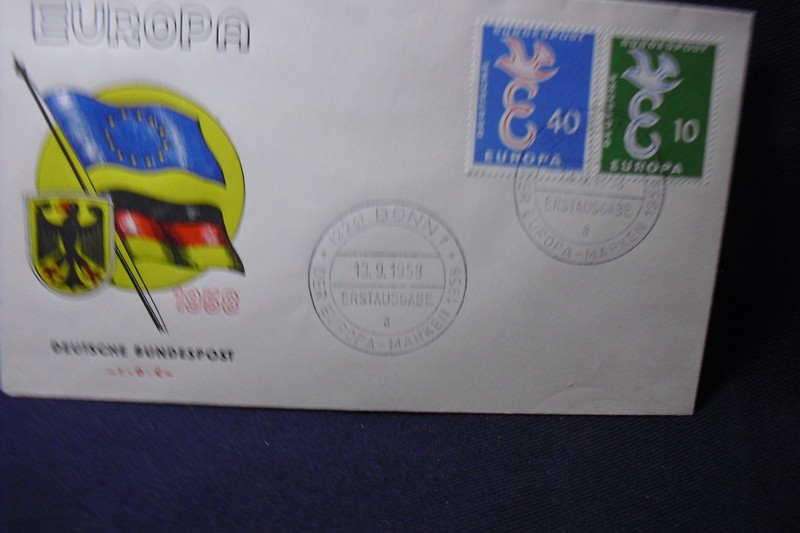 1958 FDC Germany "EUROPA" Bonn Unaddressed