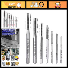 7pcs Metric Left Hand Thread Tap Set M2 M3 M4 M5 M6 M8 M10 M12 HSS 6542 Tools
