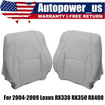 Replacement Type For 2004-2009 Lexus RX330 RX350 2X Lean Back Seat Cover Gray