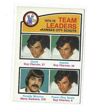 1976-77 O-Pee-Chee #384 Scouts Leaders/Guy Charron/Steve Durbano VG