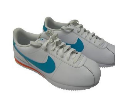 Nike Cortez DM4044-103 Miami Dolphins Men s Size 10 White Teal Orange Sneakers