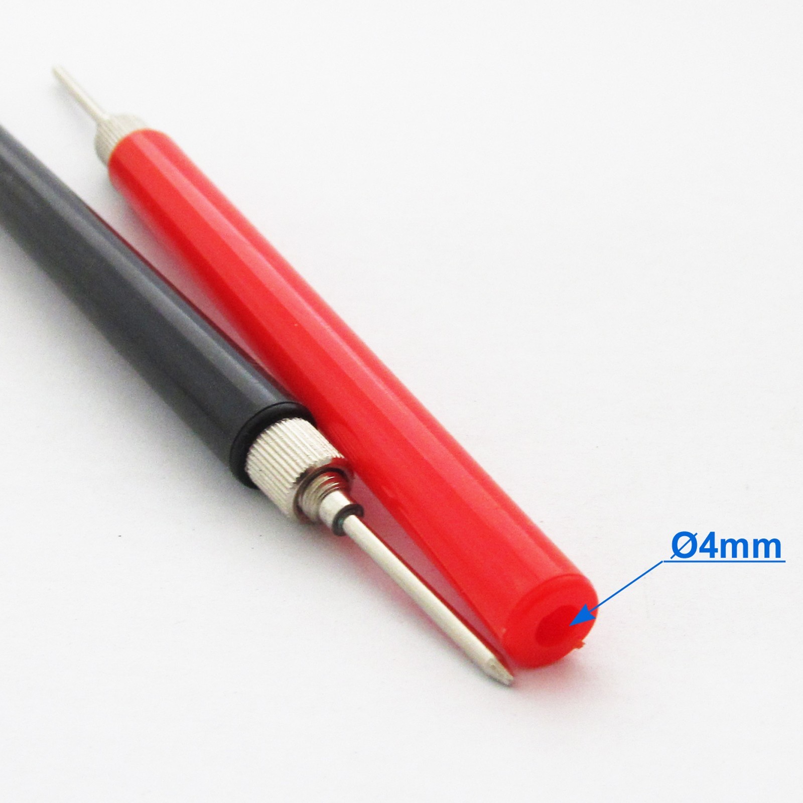 Test Probe Handle 2x DIY Multimeter Test Probe Long Handle No Solder Assembly Without ...