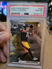 2020 PSA 10 Panini Mosaic - Rookies Chase Claypool #220 (RC) PERFECT ROOKIE CARD