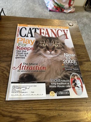 Cat Fancy Magazine Jan 2003 Play for Keeps, Maine Attraction, New for 2003...