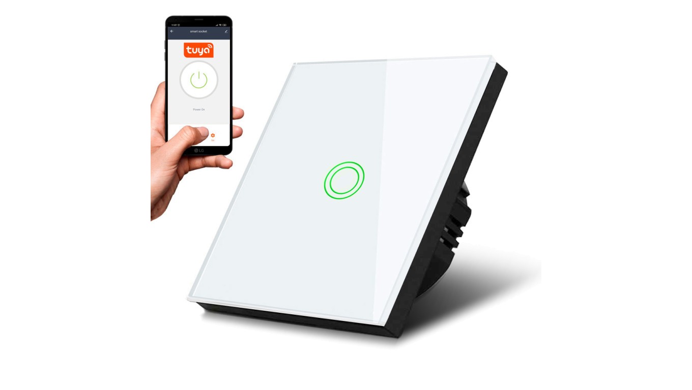 Touch Light Switch Single SMART Tuya APP MCE715W