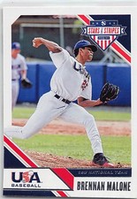 2020 Panini USA Baseball Stars & Stripes #100 Brennan Malone