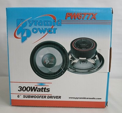 Vtg New In Box! PW677X 6'' Subwoofer Driver Speaker Speakers Stereo Sound Music 
