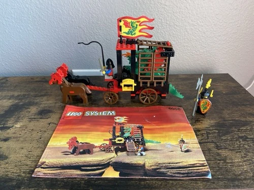 LEGO Castle: Dragon Wagon 6056 - 100% Complete Instructions Vintage 1993