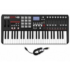 Akai Professional MPK49 49-Key USB MIDI Keyboard Controller Pads Knobs Faders