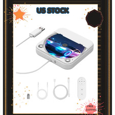 External CD Player for Car, Portable Car CD Players with AUX Cable Remote