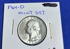1964-D Silver Washington Quarter - Brilliant Uncirculated  Lustrous from Mint Se