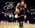 JALEN BRUNSON - NEW YORK KNICKS - SILVER Autographed Signed 8x10 Photo w/COA