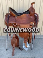 Western High Quality Leather Roping Western Saddle with Complete Tack Set 15,16