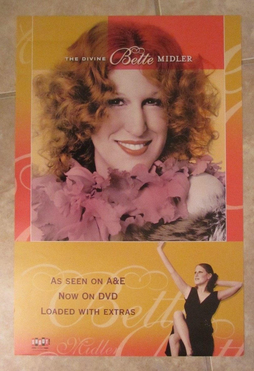 The Divine Bette Midler poster - 12 x 18 inches original promo
