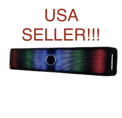 Bluetooth Wireless TV Sound bar Speaker 3D PC Gaming Home Theater w/ RGB Lights
