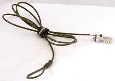 Kensington Laptop Computer locking cable with combination lock and Swivel Hinge