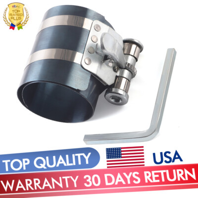 Piston Ring Compressor Professional Piston Install Tool with Wrench 2-1/8'' to 7''