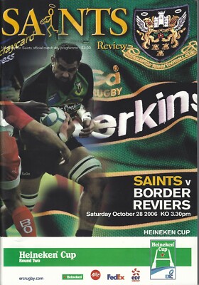 Northampton Saints v Border Reivers Heineken Cup 28 Oct 2006