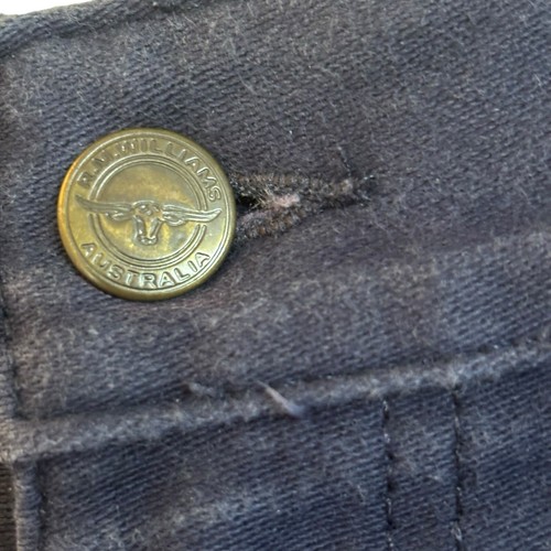 Vintage RM Williams Longhorn Jeans W30 L 32 Blue T761 Logo Straight Mid Rise - Picture 6 of 16