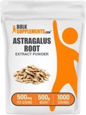 BulkSupplements Astragalus Extract Powder - 500 mg Per Serving
