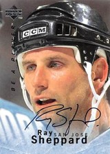 Ray Sheppard autographed Hockey Card (San Jose Sharks) 1996 Upper Deck BAP #S60
