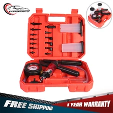21 PCS Hand-Held DIY Vacuum & Pressure Pump Tester Kit Brake Bleeder Kit