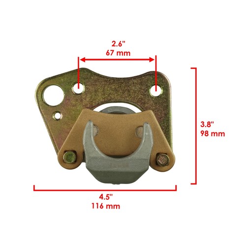 Front R Brake Caliper & Disc w/ Hub For Polaris Ranger 400 HO 2011 - Foto 5 di 8
