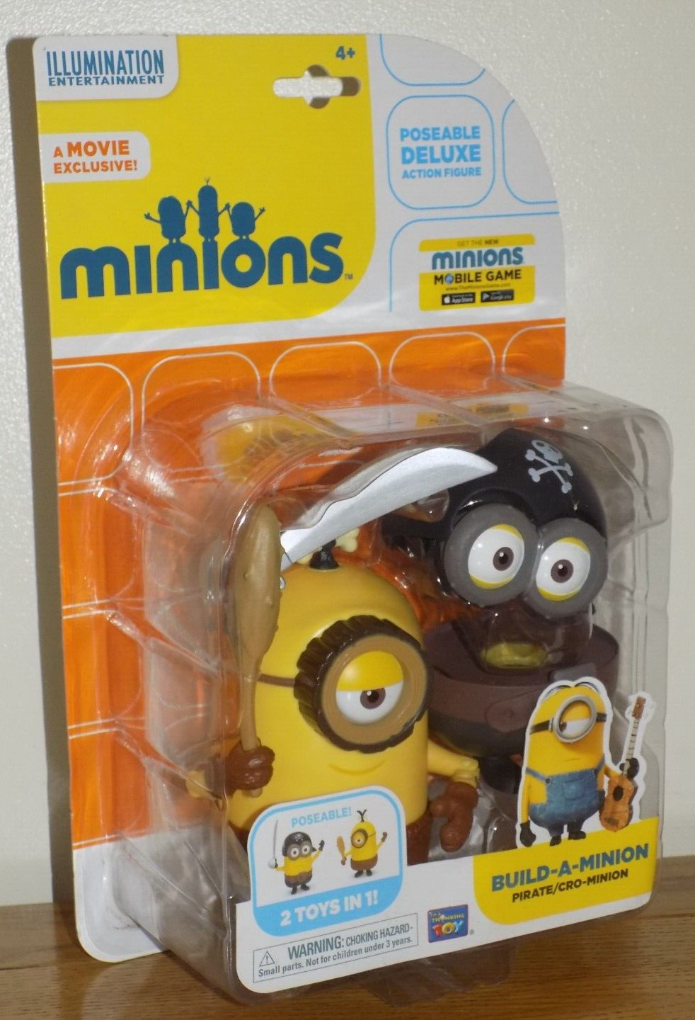 Minions Build A Minion PIRATE / CRO-MINION Poseable Deluxe Action Figure NEW
