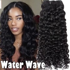 Brazilian Virgin Human Hair Extensions 1 Bundle 100g Unprocessed Water Wave 22"