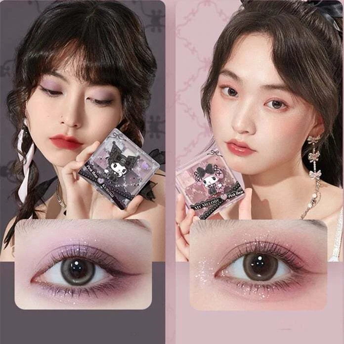 Sanrio x Pinkbear полночь Melokuro моя мелодия и Kuromi макияж блеск для губ тени для век - Изображение 3 из 4