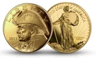 2021 Patriot Trump Gold Commemorative Coin Uncirculated Reverse Standing Liberty