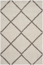 Safavieh Power Loomed Hudson Shag Ivory / Beige Area Rugs - SGH281C