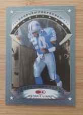 1997 DONRUSS PREFERRED PLATINUM BARRY SANDERS BLUE INSERT CARD RARE #13  LIONS