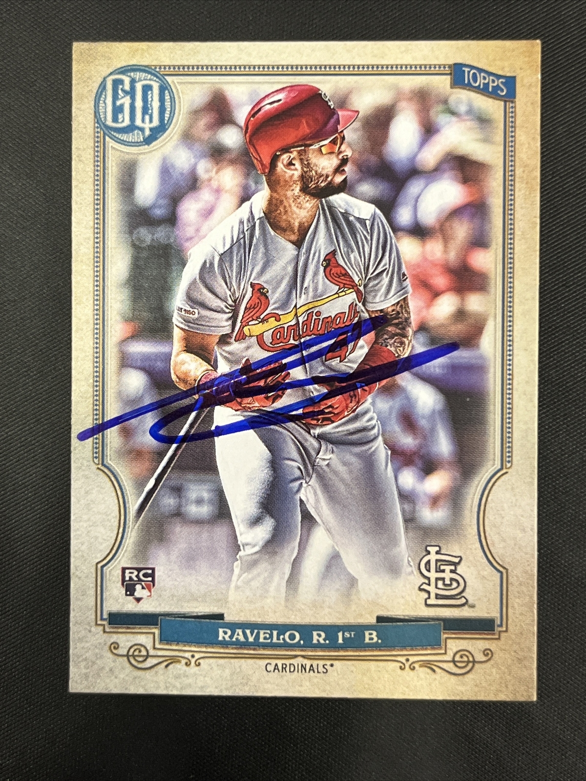 RANGEL RAVELO Signed 2020 Topps Gypsy Queen Baseball Card #10 Cardinals ...