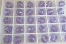 Genuine 8mm Swarovski Elements 5000 Round Violet Beads - 12 pieces