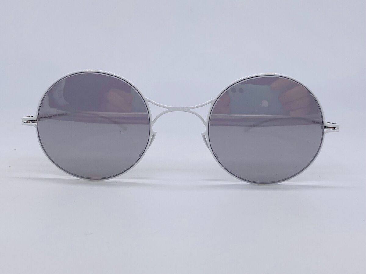 Mykita Sonnenbrille Weiß rund Maison Margiela MMESSE002 Mykita Sonnenbrille Weiß rund Maison Margiela MMESSE002