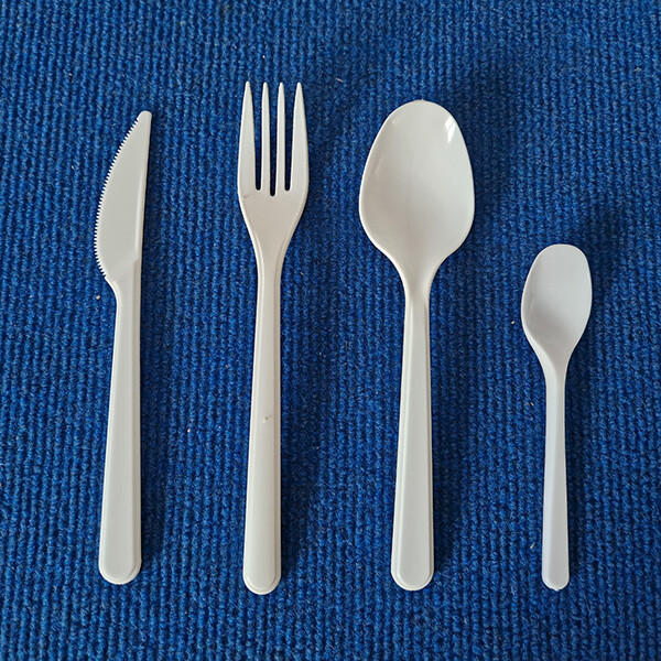 Mehrwegbesteck Plastikbesteck wiederverwendbar Einweg weiß