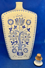 Hollohaza hungary Hongrie Bouteille Porcelaine Céramique Liqueur liquor bottle