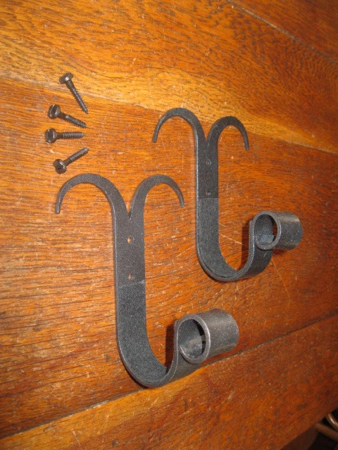 Wall Mount Gun Rack Rifle  Gun Hooks Gun Hangers  WIDE 1" STEEL - Image 3 of 4