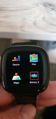 Smartwatches Fitbit versa 3 Schwarz Gebraucht + ersatzarmband