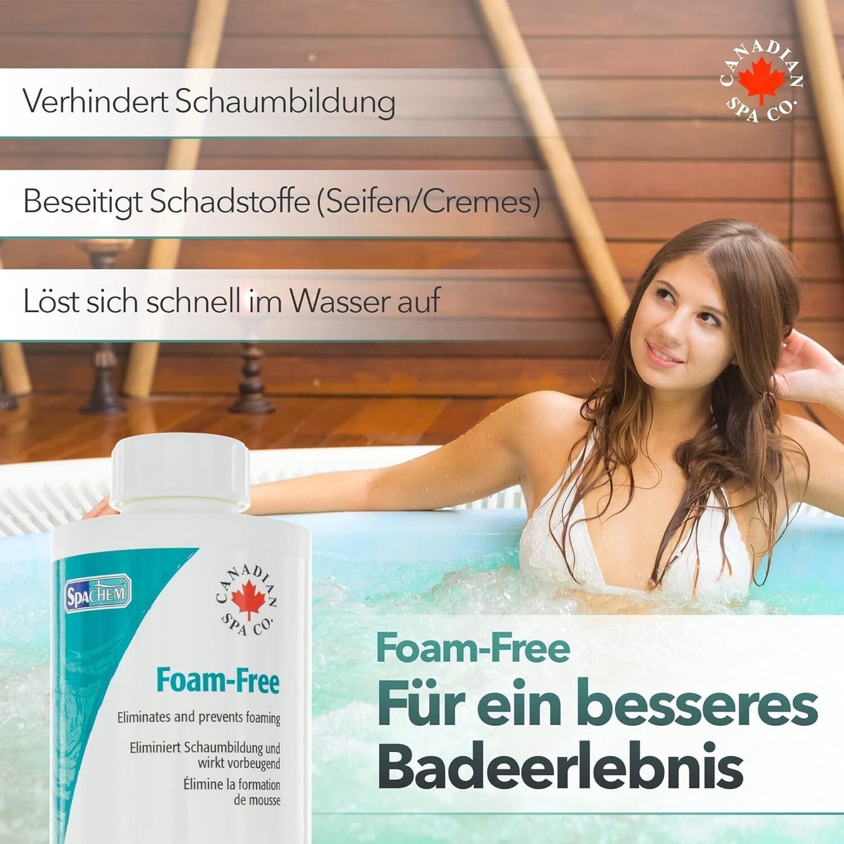 CANADIAN SPA CO. Entschäumer Whirlpool, 500 ml, Schaumentferner 