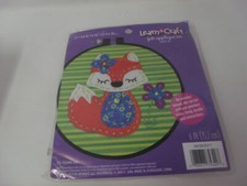 Dimensions Felt Applique Kit FOX 6" w/Hoop Pre cut Pieces