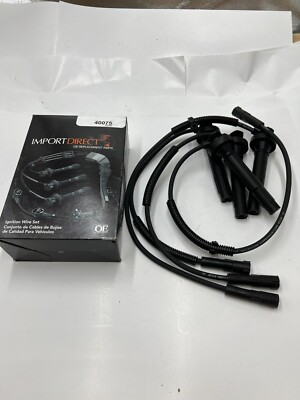 Import Direct 40074 Premium Ignition Wires, Black Silicone Rubber, 7 mm, 4 Wires