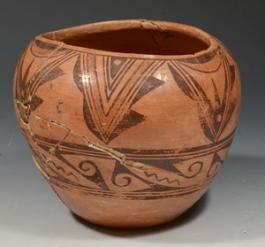American Indian Classic Hopi Decorated Pottery Olla Bowl By Nancy Lewis Ebay