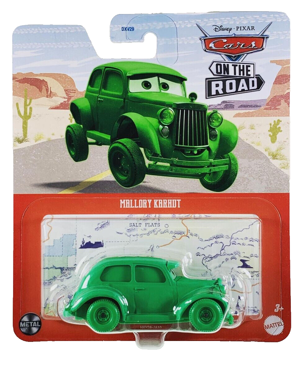 New Mallory Karhut Disney Pixar Cars Die-Cast Car On The Road