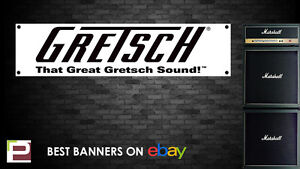 Gretsch Banner For Rehearsal Room Studio Garage Shop Drums Guitar Etc Ebay