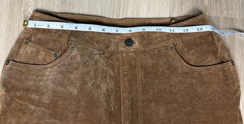 Chadwicks of Boston 2-Piece Leather Suit Set Womens 6P Pants and Blazer Camel - Picture 18 of 24