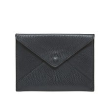 LOUIS VUITTON ENVELOPPE Dark Grey Epi Leather