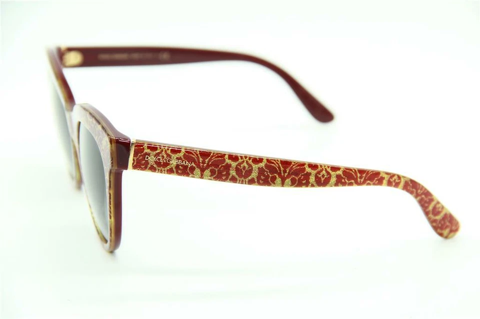 NEW DOLCE & GABBANA DG 4311 3206/8G RED GLD GRADIENT AUTHENTIC SUNGLASSES 51-20 - Image 3 of 3