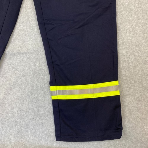 Workrite Mens FR Work Pants 48x31 Blue Hivis Strap Flame Resistant CAT2 2112 NEW - Picture 9 of 9